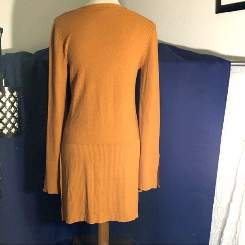 Free People Criss Crosd V Neck Tunic Bell Sleeves Top Size Small - Picture 6 of 12